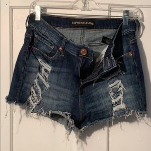 Express Denim Shorts